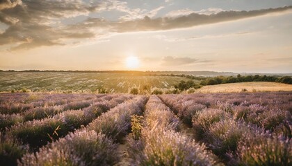 blooming lavender fields in western ukraine