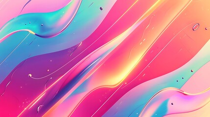 Abstract gradient banners with flowing liquid shapes and diagonal lines