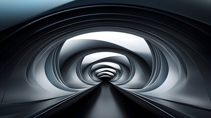 Captivating D Tunnel Showcasing Simplicity and Futuristic Architectural Design