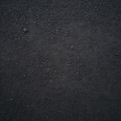 black grainy asphalt or plastic texture