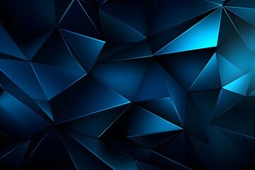 Captivating Triangular Technological Structure in Shades of Blue