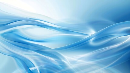 Obraz premium Blue abstract wave background presentation template