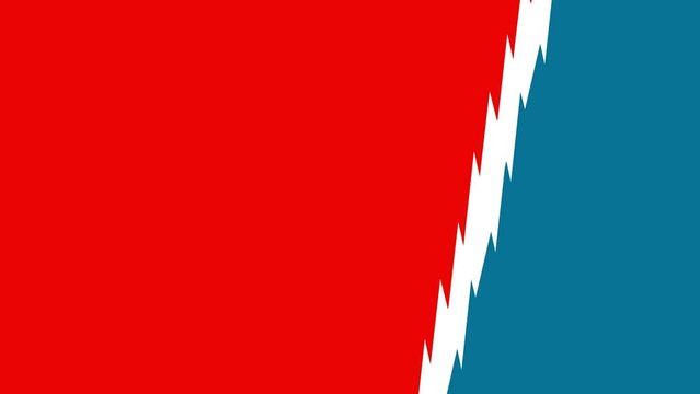 Fight versus battle screen competition background animation cartoon style versus background with lightning