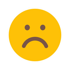 Fototapeta premium sad flat icon