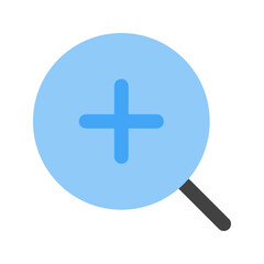 Fototapeta premium zoom in flat icon