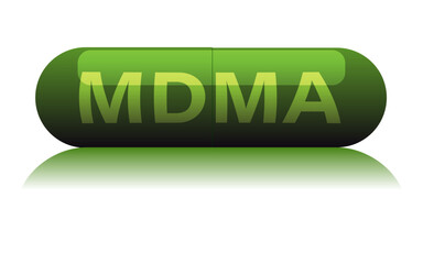 Green MDMA Pill: Purple MDMA Pill
