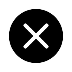 Obraz premium close glyph icon