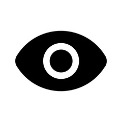 vision glyph icon - obrazy, fototapety, plakaty