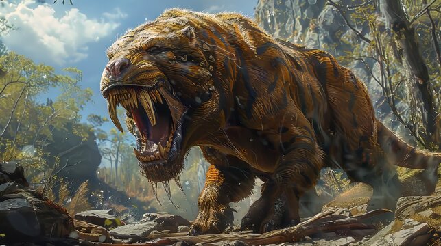 Big Smilodon on a Wild