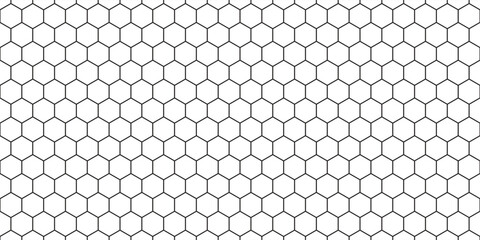 hexagon pattern. Seamless background. Abstract honeycomb background in grey color. Vector illustration - obrazy, fototapety, plakaty