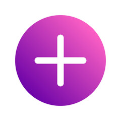 Obraz premium add gradient icon