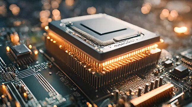 Technological Powerhouse: Central Computer Processors CPU Concept