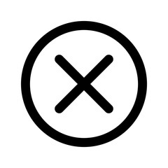 Fototapeta premium close line icon