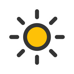 brightness line color icon