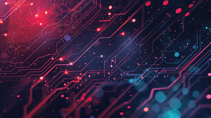 Obraz premium computer processing wallpaper the technology facilitates business and daily life