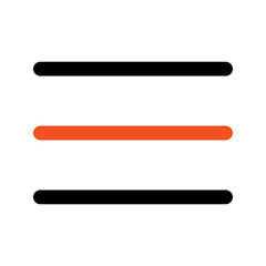 Obraz premium menu outline color icon