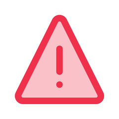 warning outline fill icon