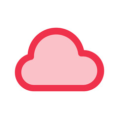 cloud outline fill icon