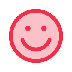 smile outline fill icon