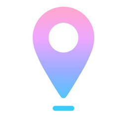 ピンクと青のグラデーション｜マップマーク