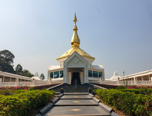 Beautiful landscape of ancient  temple‎ ,Wednesday, ‎February ‎7, ‎2024 in watpha bhurithatthatirawas , sakon nakhon, Thailand