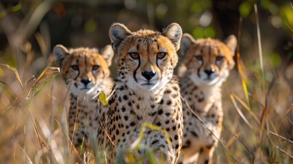 Obraz premium Jungle adventure safari, nature tourism with wildlife