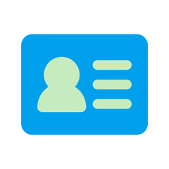id card duo tone icon