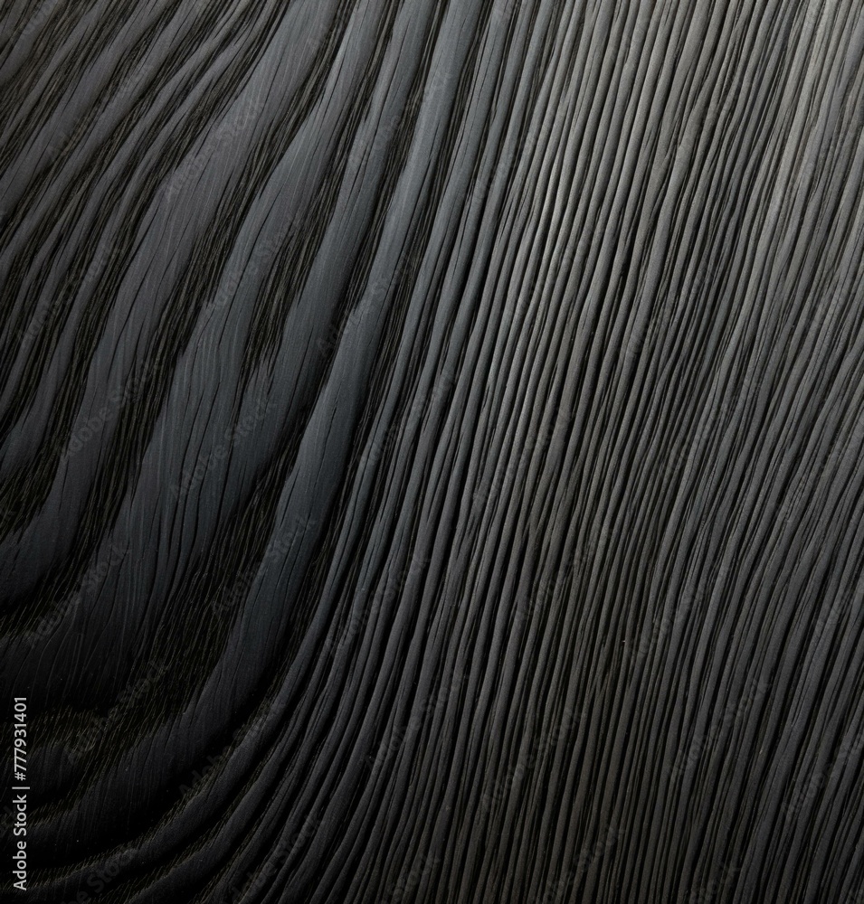 Poster a close up of a black and white pattern on the surface. generative ai.