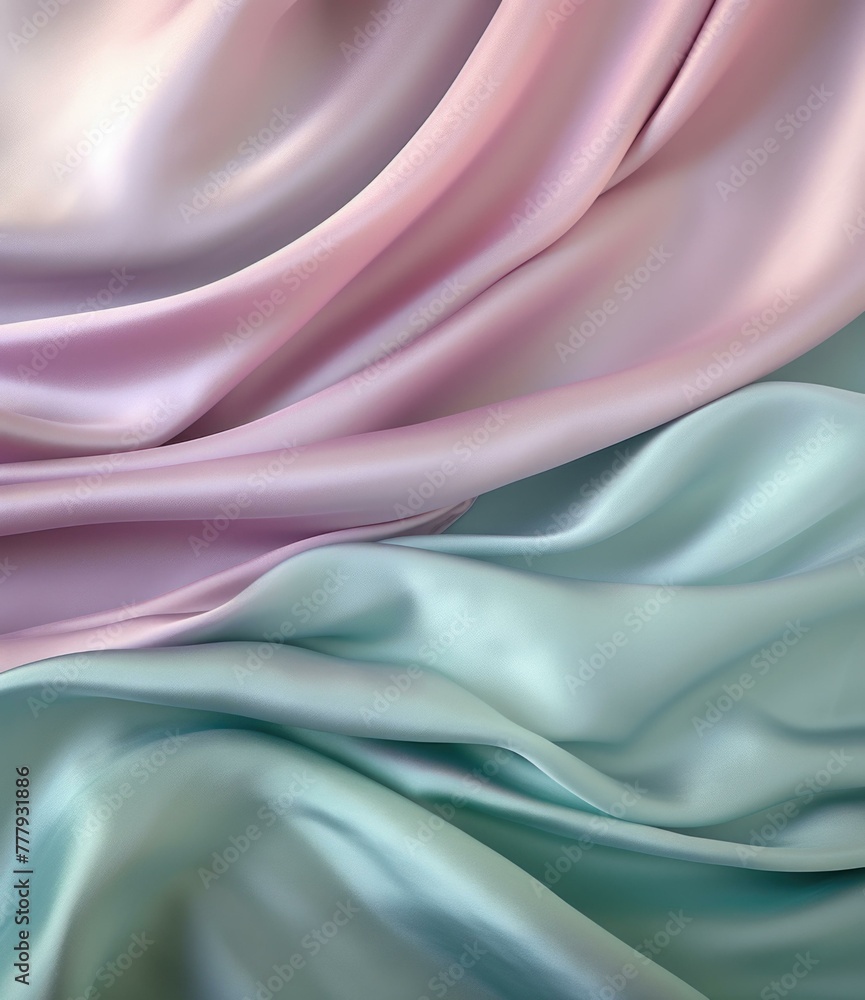 Poster a close up of a fabric that is made out of different colors. generative ai.