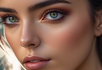 A Portrait Of Breathtakingly Gorgeous, Exotic, Beautiful Woman.
