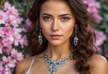 A Portrait Of Breathtakingly Gorgeous, Exotic, Beautiful Woman.
