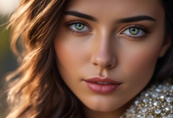 A Portrait Of Breathtakingly Gorgeous, Exotic, Beautiful Woman.
