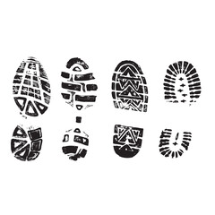 Vector set of shoe tracks