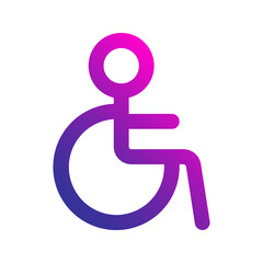 accessibility gradient icon