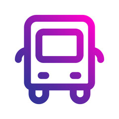 bus gradient icon