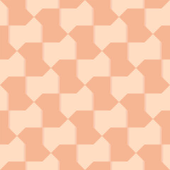 Seamless pink Arabic tile vintage pattern vector