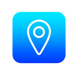 青いグラデーション｜シンプルなマップアプリ