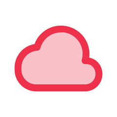 cloud outline fill icon