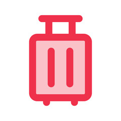 luggage outline fill icon