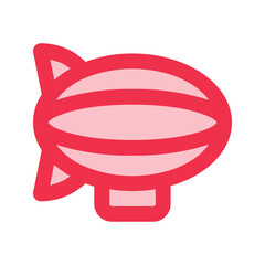 zeppelin outline fill icon © dwi