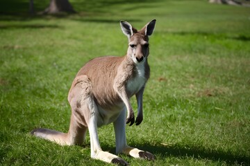 Naklejka na ściany i meble showcasing the beauty and majesty of kangaroos