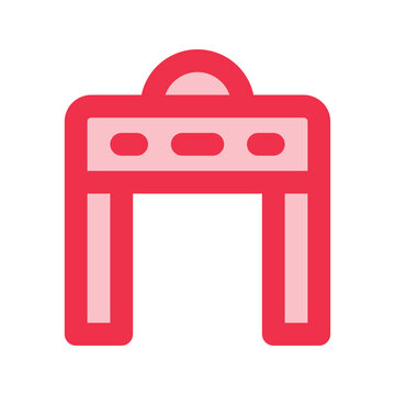 recommend clip art: metal detector outline fill icon