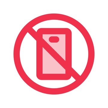 recommend clip art: no phone outline fill icon