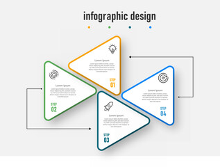 Obraz premium infographic element timeline with 4 steps, options. can be used for workflow diagram, info chart, web design. vector illustration.