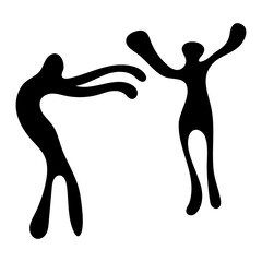 Human Hand Drawn Abstract