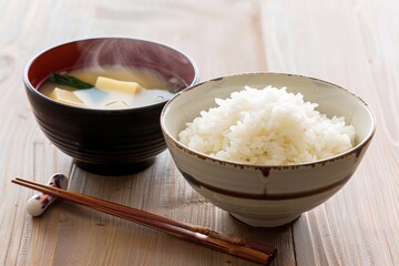 ご飯とお味噌汁
