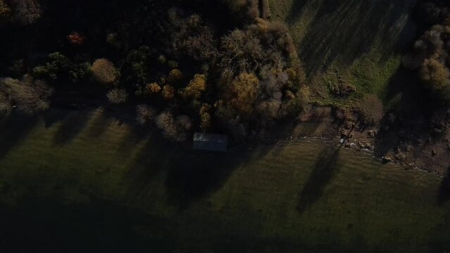 Rutland Water aerial view - England, Rutland, Edith Weston, UK