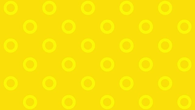 4k abstract yellow background, animated ring moving emoji motion background, seamless looping animated cover background. 2d emoji moving background,  for puzzle and quiz videos.