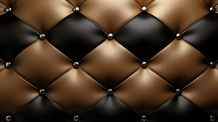 closeup of natural brown and black leather texture Close Shot on Smooth background - Powered by Adobe