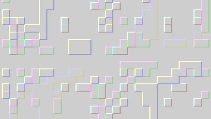 Abstract background of gray textured squares, rectangles spread out in a random arrangement
